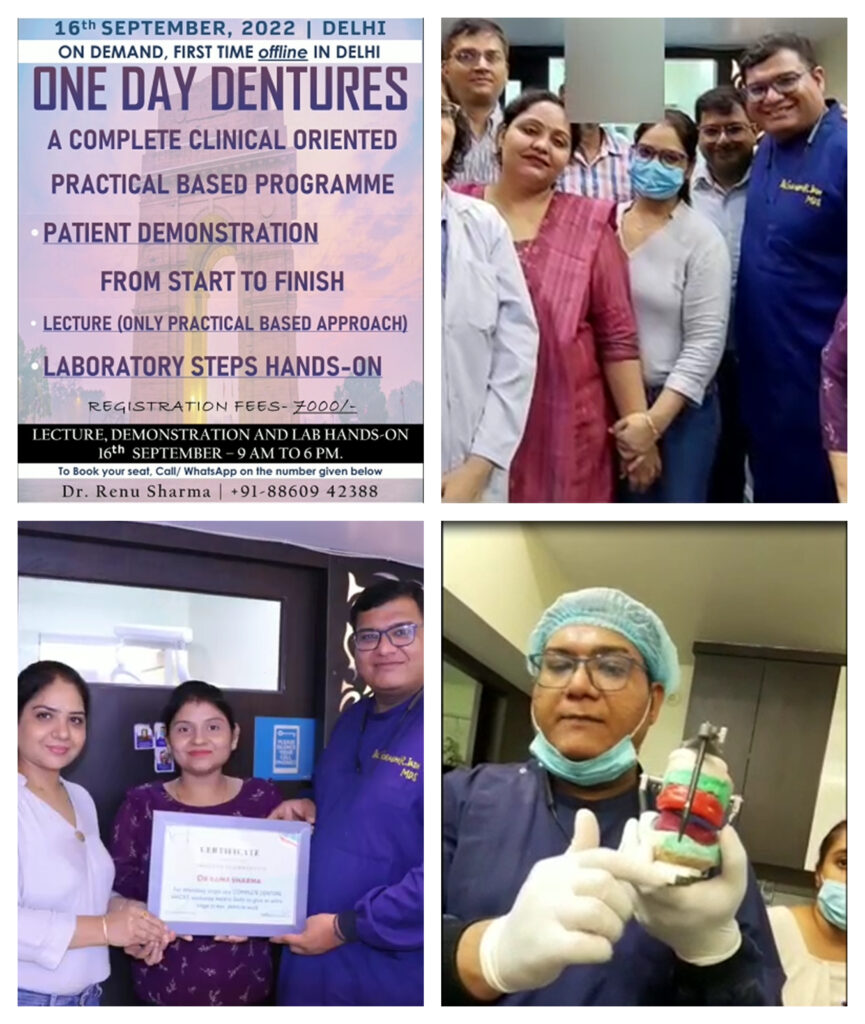 16-9-22 Offline Complete Denture Rapid course in Dilshad Garden, Delhi | Dr Prostho