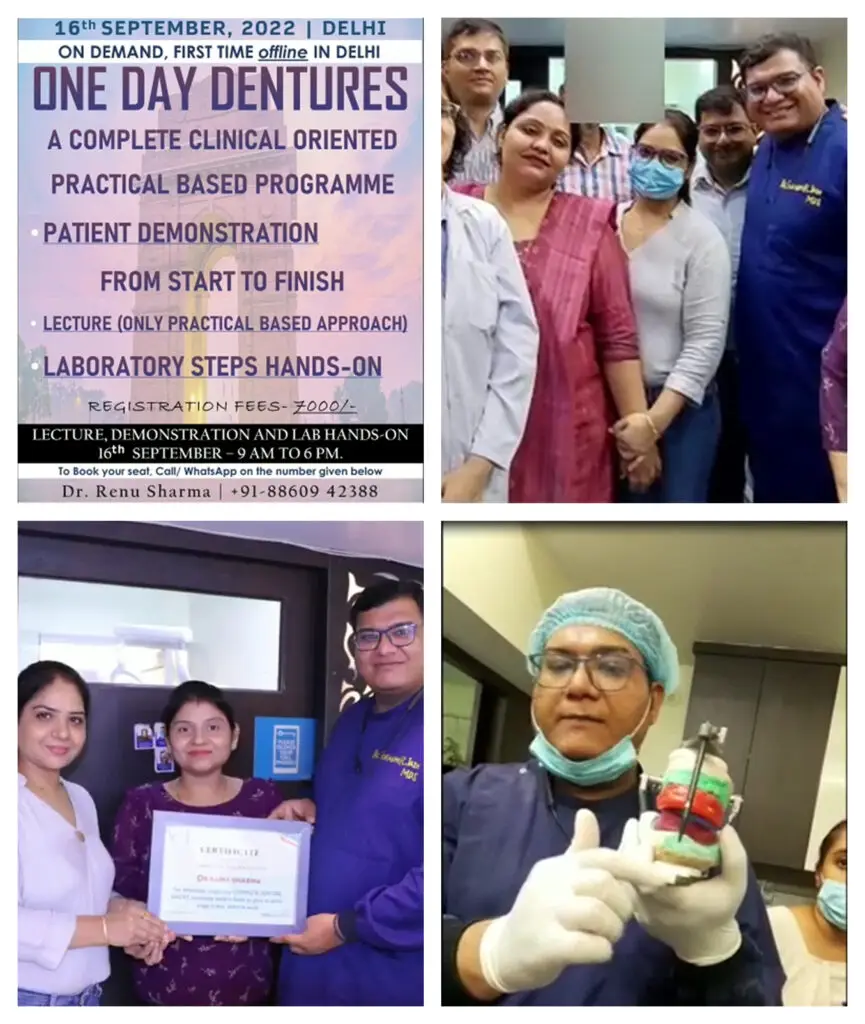 Offline Complete Denture Rapid course in Dilshad Garden, Delhi | Dr Prostho Dental Solution | Manage TMJ Pain