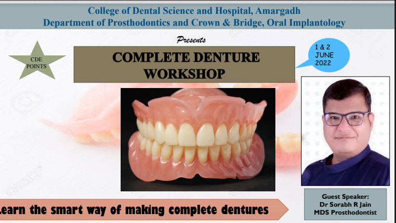 C:\Users\sankejain\Downloads\Complete Denture Workshop in association with College of Dental Sciences, Amargadh, Gujarat | Dr Prostho