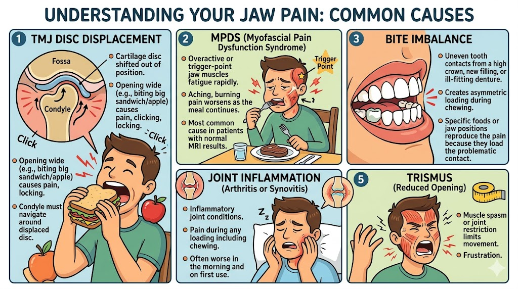 Patient experiencing jaw pain when eating | TMJ specialist Mumbai
